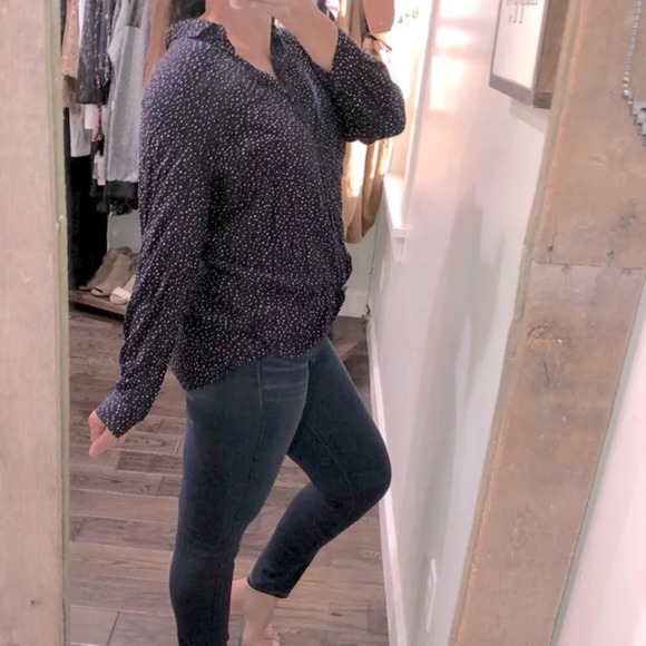 Beachlunchlounge collection navy polka dot top - Picture 4 of 7